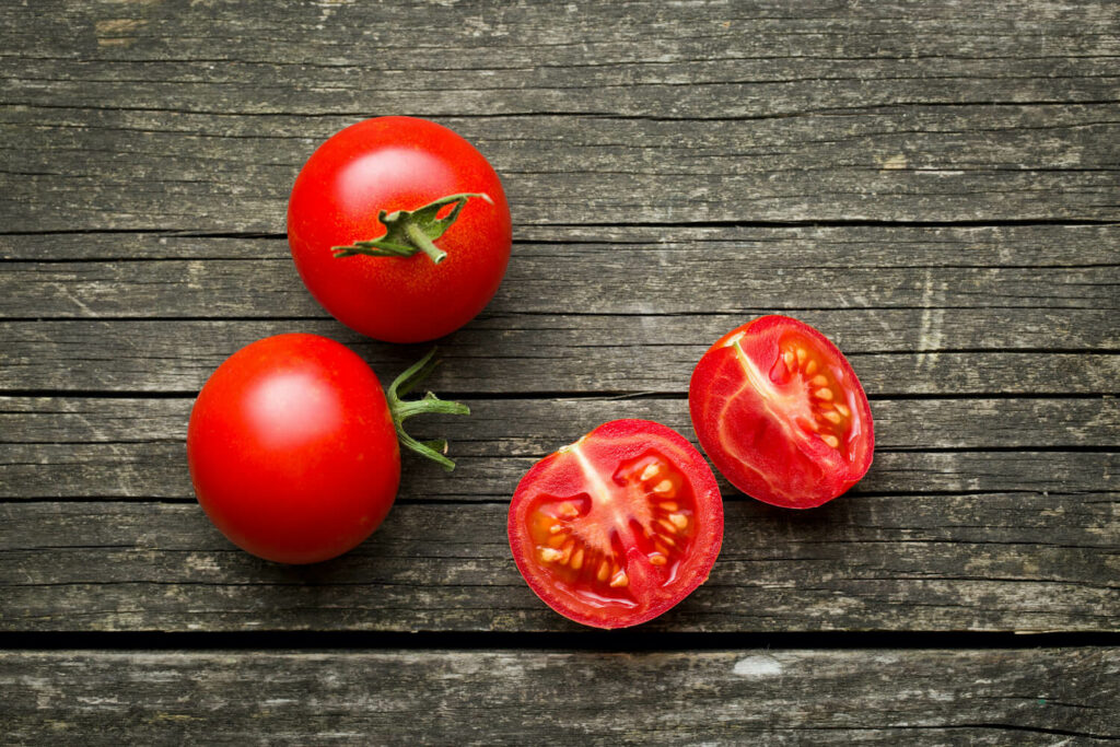 Harvested matina tomato fruits