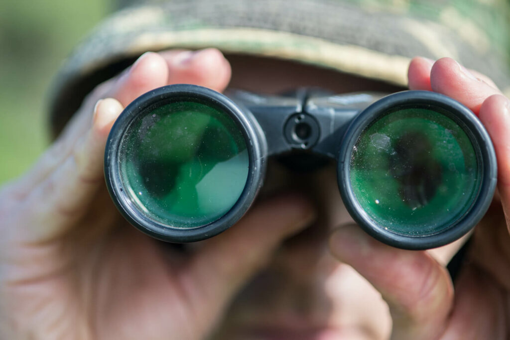 Close-up of binoculars