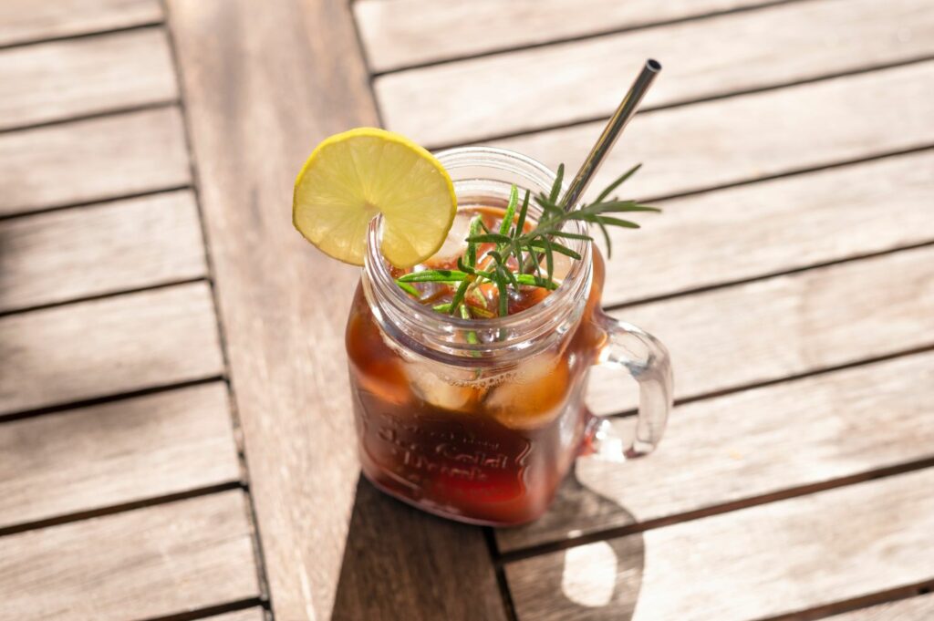 Cold Brew Coffee with Ginger and Rosemary